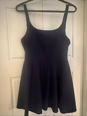 Sporty by Cider Navy Blue Active Dress Built-In Shorts Twist Back Large